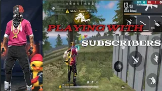 #FREE FIRE || PLAYING WITH SUBSCRIBERS|| #PANDIT GAMING// # Full rush game play#desi gamer.