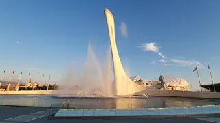 Поющие фонтаны. Олимпийский парк. Сочи