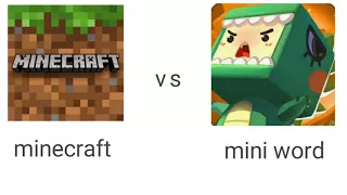 Minecraft vs mini world