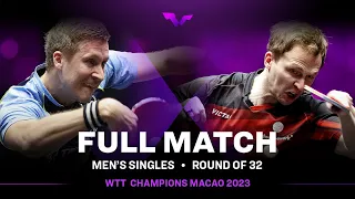 FULL MATCH | Mattias FALCK vs Benedikt DUDA | MS R32 | #WTTMacao 2023