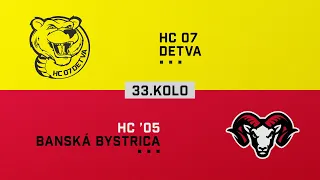 33.kolo HC 07 Detva - HC 05 Banská Bystrica HIGHLIGHTS