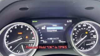 2023 Toyota Camry TPMS RESET