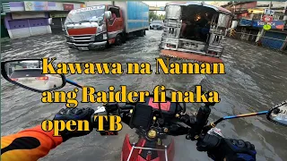 Grabe naman Baha sa Dalandanan Valenzuela,Kawawa mga naka motor,tapos Naka open TB pa ang Raider fi