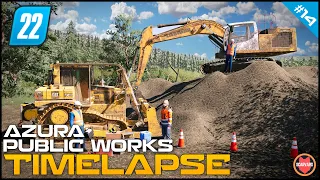 🚧 Levelling Ground For A Forest House Using New Cat D6R ⭐ FS22 Azura Public Works Timelapse