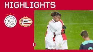 Super match at the rainy Toekomst 🌧🤩| Highlights Ajax O17 - PSV O17