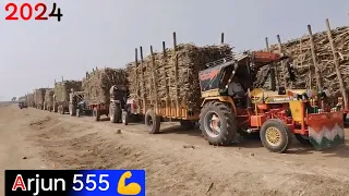 Arjun full loading 5 😍 Tractor New 2024/ New Tractor Video 21 Sugar Last trips 💟🚜 #trending