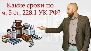 Сколько дадут за наркотики по ч. 5 ст. 228.1 УК РФ в Челябинске?