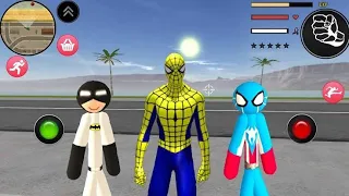 Batman Spider Stickman Rope Hero Gangsters City New Game Part 1 - Android Gameplays