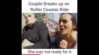Guy breaks up with girlfriend while on rollercoaster 🎢