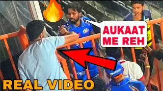 Huge Drama Hardik Pandya Miss Behave with fans Who were chanting chapri chapri during live match