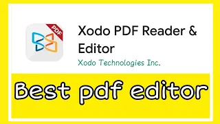 Xodo pdf editor | How to edit pdf file for free | Best pdf editor for educators