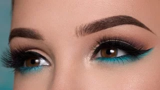 Pop of blue - Summertime Makeup Tutorial + Where Have I Been?