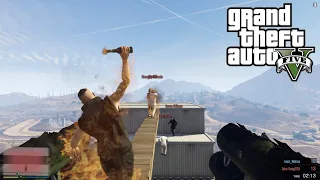 BALANCE BEAM DEATHMATCH - GTA V Funny Moments #9