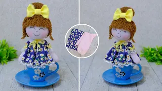Lovely interior doll DIY ✨ Without a sewing machine