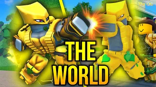 Using THE WORLD In Different Roblox JoJo Games