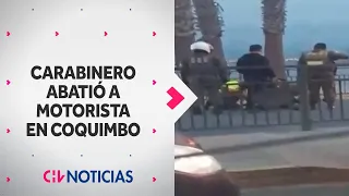 CARABINERO ABATIÓ a motorista: Intentó atropellarlo tras fiscalización en Coquimbo