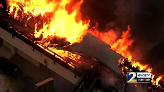 RAW VIDEO: Massive fire at office complex