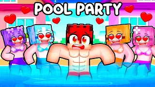 One Boy TRAPPED in GIRLS ONLY POOL PARTY!