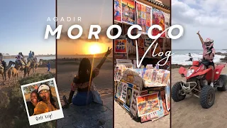 MOROCCO VLOG!!! | Camel riding 🐫 , Sunsets 🌅 , Marrakech, Quad biking,... | Girls Trip | Agadir |