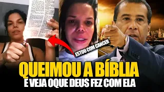 MULHER QUEIMOU A BÍBLIA E VEJA OQUE ACONTECEU COM ELA ( COM DEUS NINGUÉM BRINCA #01 )