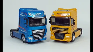 DAF XF530 VS XF105 1:43 (eligor) обзор седельный тягач масштабная модель / Model truck tractor