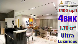 ₹1.70 Cr 😍 4 BHK 🔥 Sample Flat (3400 sqft) Luxury GOLD Class | Sushma Belleza, Zirakpur Chandigarh