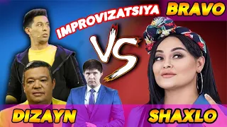 BRAVO SHAXLO VA DIZAYN BITTA SAHNADA BATTLE BUNAQASI BOLMAGAN VOYDOD ELMUROD #improvizatsiya