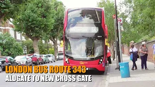 London Bus Journey - Route 343 Full Journey From Aldgate To New Cross Gate