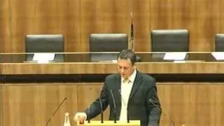 Gerhard Huber BZÖ Tirol Nationalratsabgeordneter Rede im Parlament1