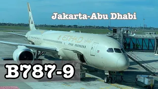 Etihad Airways/## EY 475 Jakarta CGk - Abu Dhabi AUH, B787-9