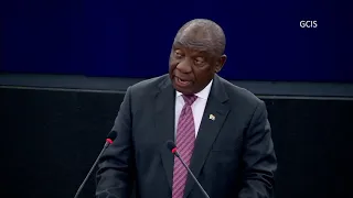 President Cyril Ramaphosa arrives in French Republic to address European Parliament