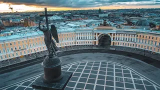 Санкт-Петербург с высоты птичьего полета (FullHD)