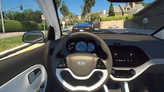 KIA Picanto (Morning) - GTA 5 | Steering wheel gameplay | NaturalVision Evolved