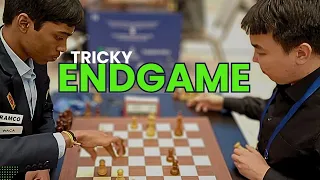 Pragg plays a tricky knight endgame | R Praggnanandhaa vs Sanan Sjugirov | World Blitz 2023