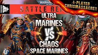 Ultramarines vs Chaos Space Marines 3,000pts | Warhammer 40,000 Battle Report