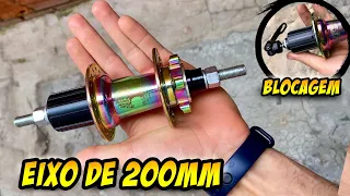 Como usar eixo em cubo freehub