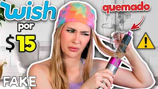 Mis seguidores me compran lo más raro de WISH | fake DYSON AIRWRAP😨