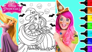 Coloring Rapunzel Halloween Disney Tangled Coloring Page | Ohuhu Art Markers