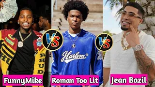 Jean Bazil vs Roman Too Lit vs Funny Mike Lifestyle Comparison 2024