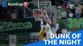 7DAYS EuroCup Dunk of the Night: Pustovyi explodes with a monster alleyoop dunk!