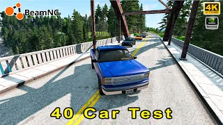 Beam NG Drive | 40 Cars Test | Intel Core i9 13900K | RTX 3090 | 4K Ultra