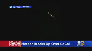 Apparent Meteor Streaks Across Southern California Sky