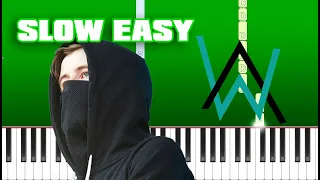 Alan Walker - Lily (Slow Easy Piano Tutorial) (Anyone Can Play)