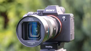 Sirui 24mm F2.8 1.33x Anamorphic Lens Review w/ Sony A7 IV & A7R IV