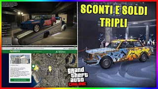 AGGIORNAMENTO SETTIMANALE SCONTI E SOLDI TRIPLI BOMBA GTA 5 ONLINE ITA