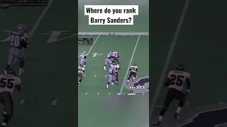 Barry Sanders is the GOAT at RB