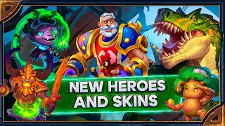 Hearthstone.Voicelines heroes Leeroy the Legend,KingKrush and new skins Sargeras,Hazelbark,Mal'Ganis