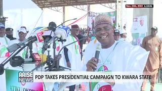 PDP TAKES PRESIDENTIAL CAMPAIGN TO KWARA STATE