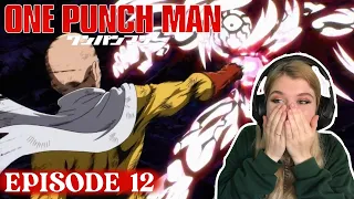 One Punch Man // Episode 12 Reaction [the final boss battle with Boros]