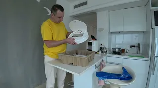 Распаковка и тест робот пылесос Xaomi mi robot vacuum mop pro Израиль. (Часть 2 про уборку квартиры)
